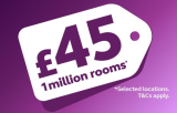 1 million rooms at £45* Premier Inn